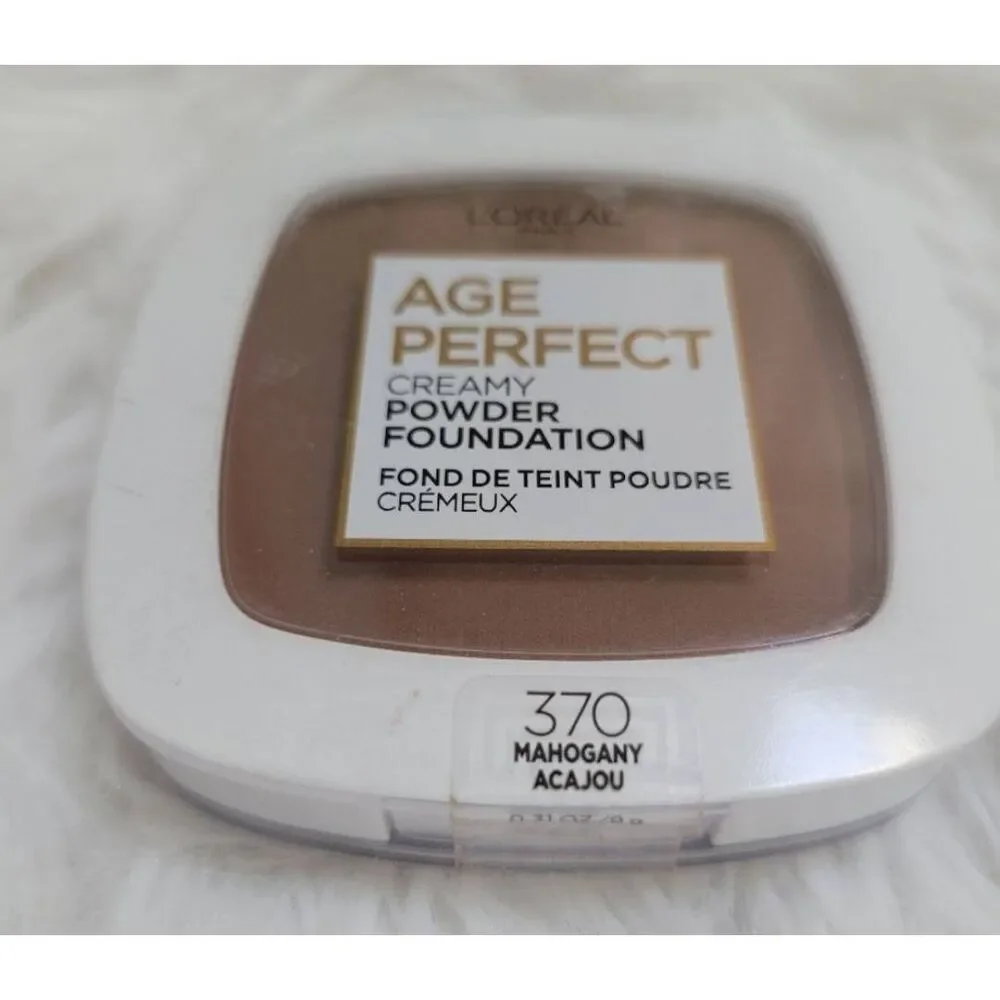 L'Oreal Age Perfect Creamy Powder Foundation w/ Minerals 370 Mahogany New